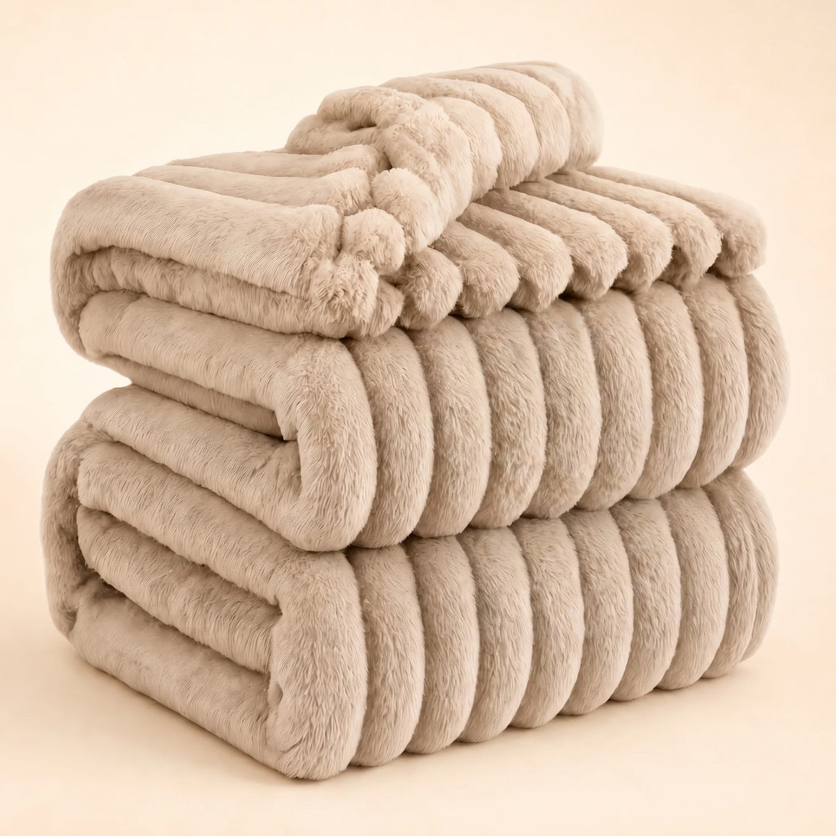 Blanket Cotton Plush Cozy Layer for Bed or Sofa