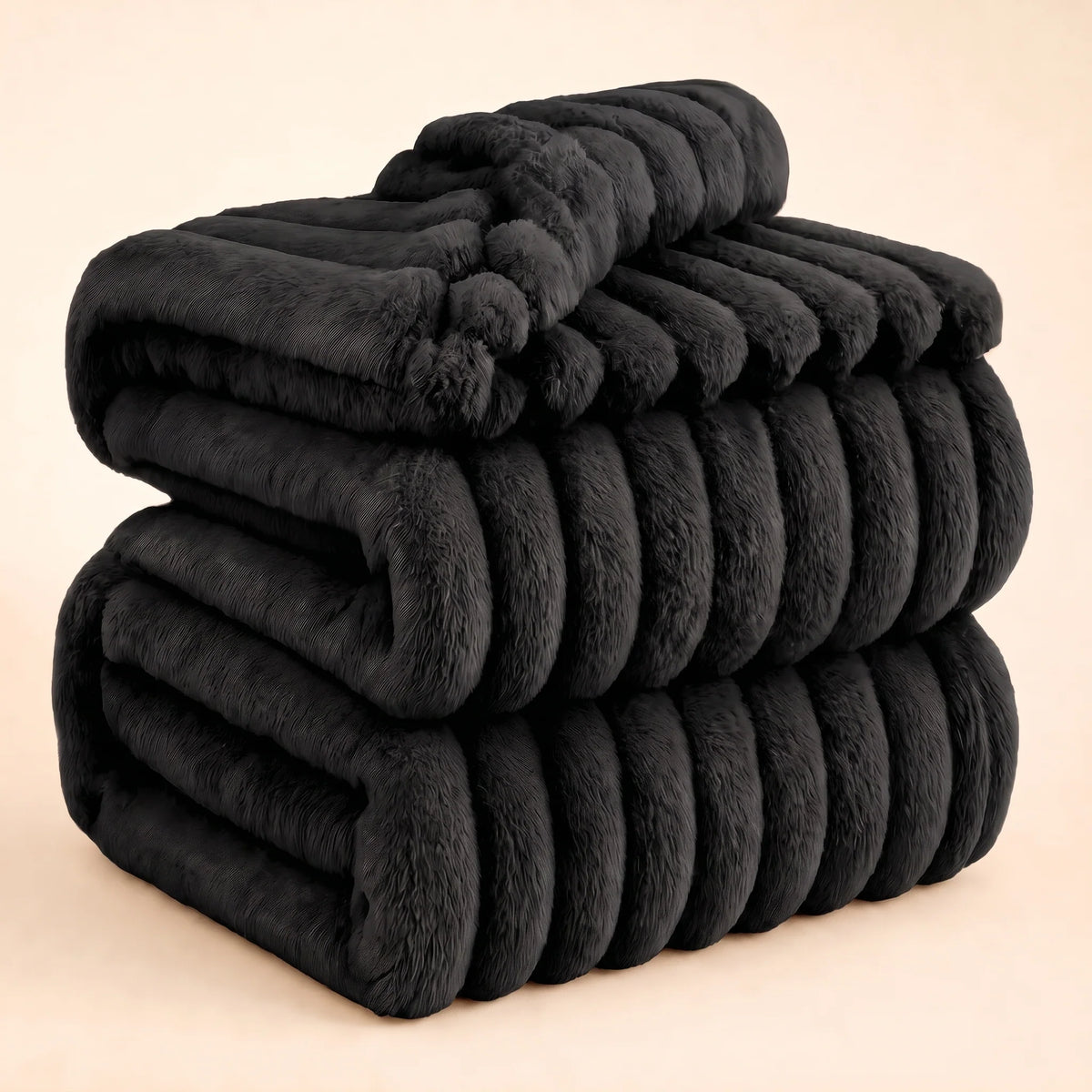 Blanket Cotton Plush Cozy Layer for Bed or Sofa