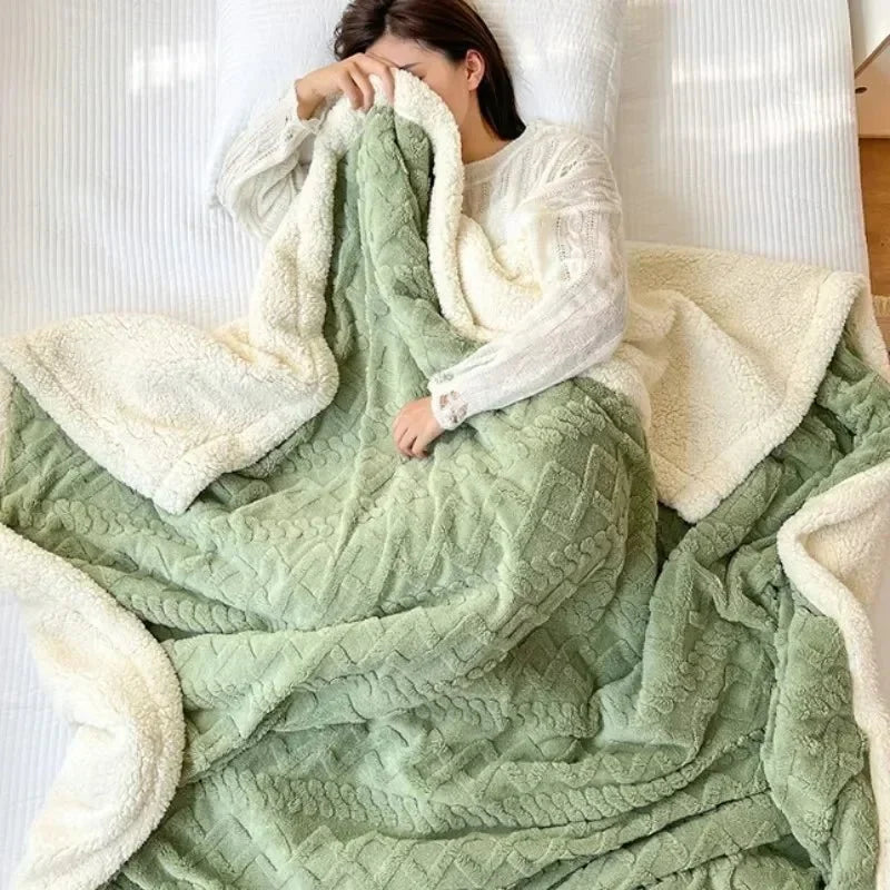 Blanket Plush Flannel Lightweight Machine-Washable