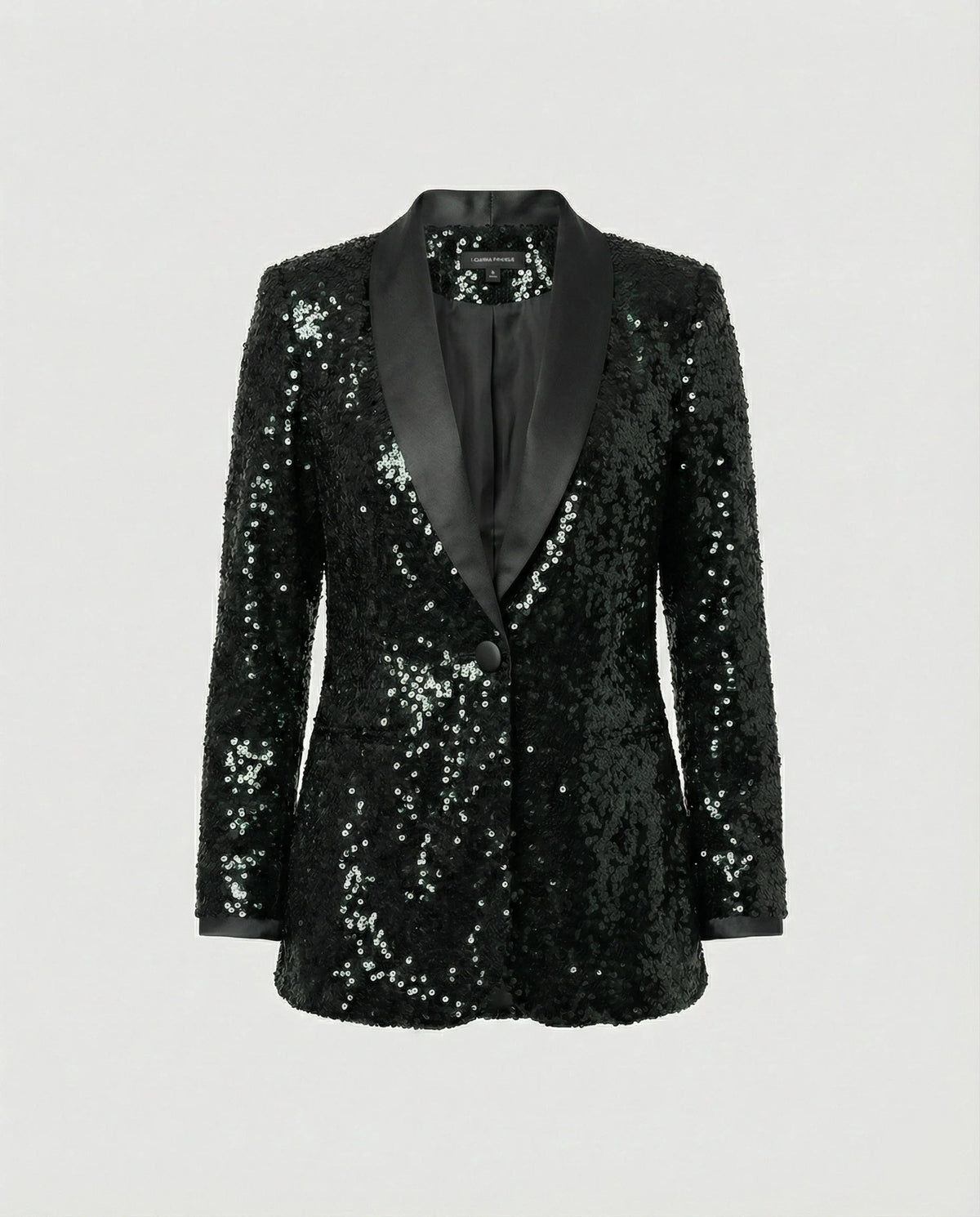 Blazer All-Over Glitter Classic Lapel Collar
