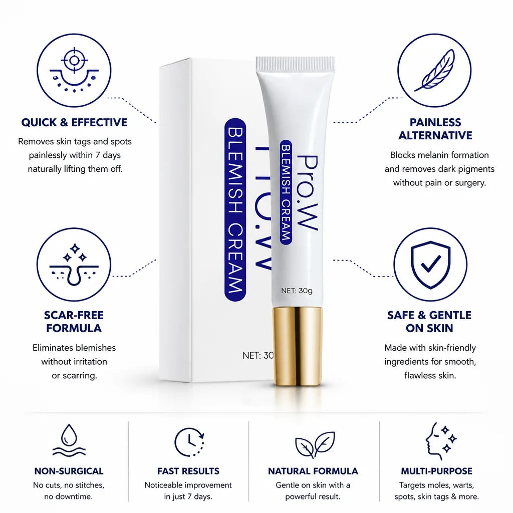 Blemish Cream Mole & Wart Remover Painless Scar-Free
