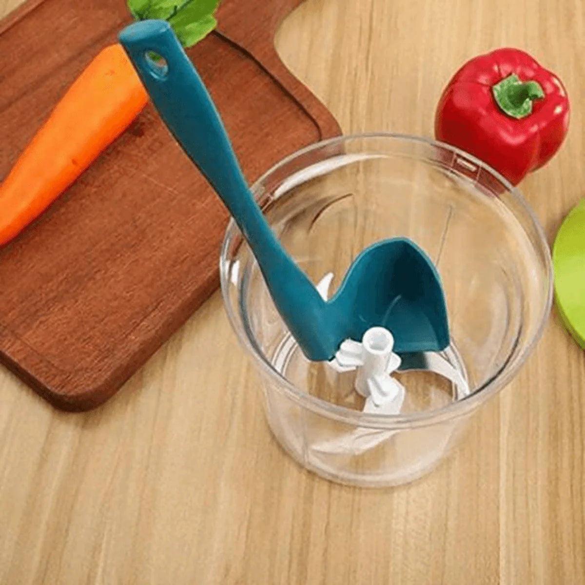 Blender Scraper Spatula Rotating Dishwasher-Safe Heat-Resistant