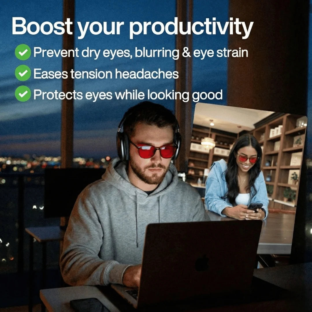 Blue Light Glasses Lightweight Ergonomic Frame
