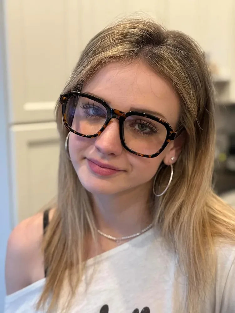 Blue Light Glasses Oversized Lightweight Frame