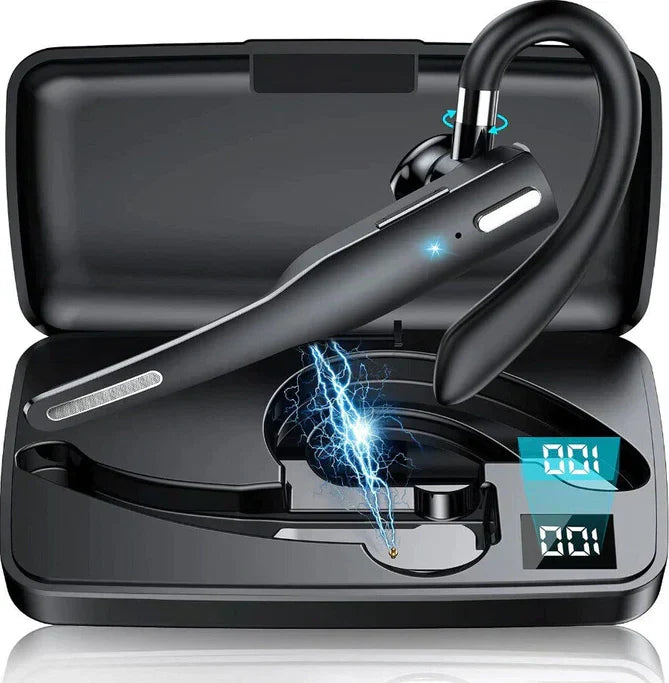 Bluetooth Headset Noise-Cancelling Dual Microphones 25-Hour Talk Time