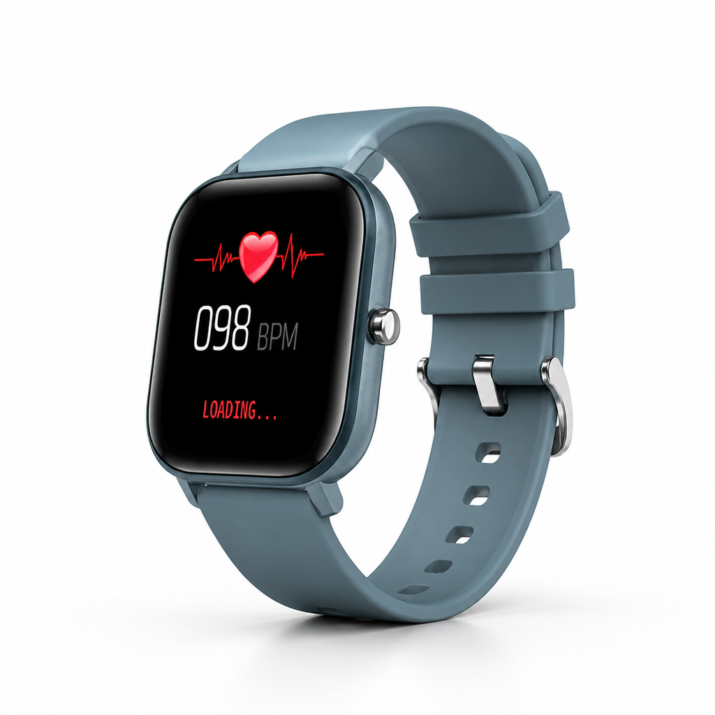 Bluetooth Heart Rate & Sleep Smartwatch (IP68 Waterproof)