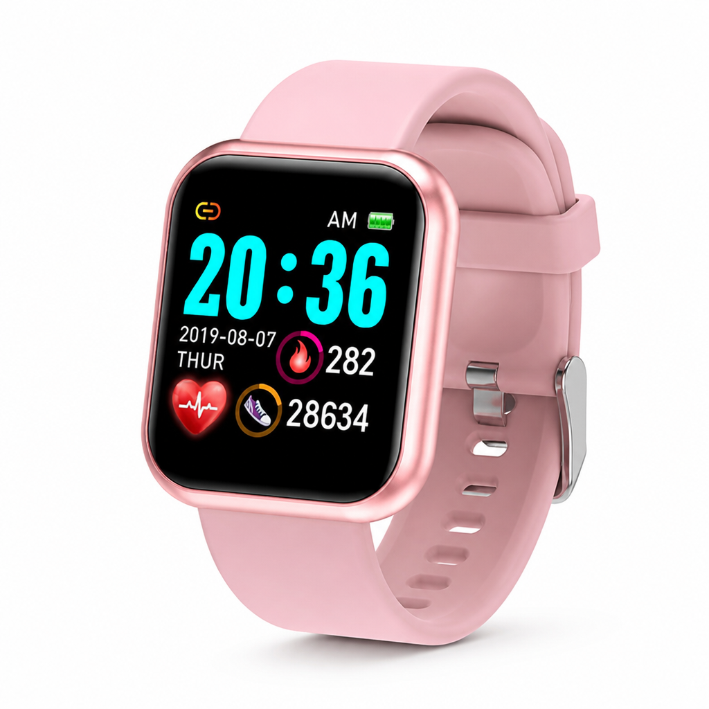 Bluetooth Heart Rate & Sleep Smartwatch (IP68 Waterproof)