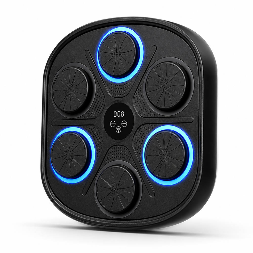 Bluetooth Music-Synced LED Boxing Trainer (Includes Gloves)