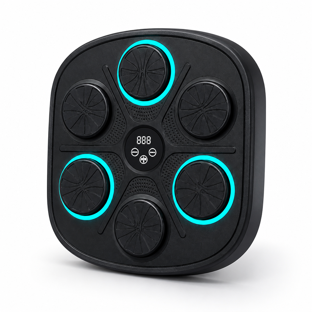 Bluetooth Music-Synced LED Boxing Trainer (Includes Gloves)
