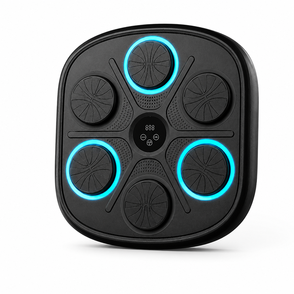Bluetooth Music-Synced LED Boxing Trainer (Includes Gloves)