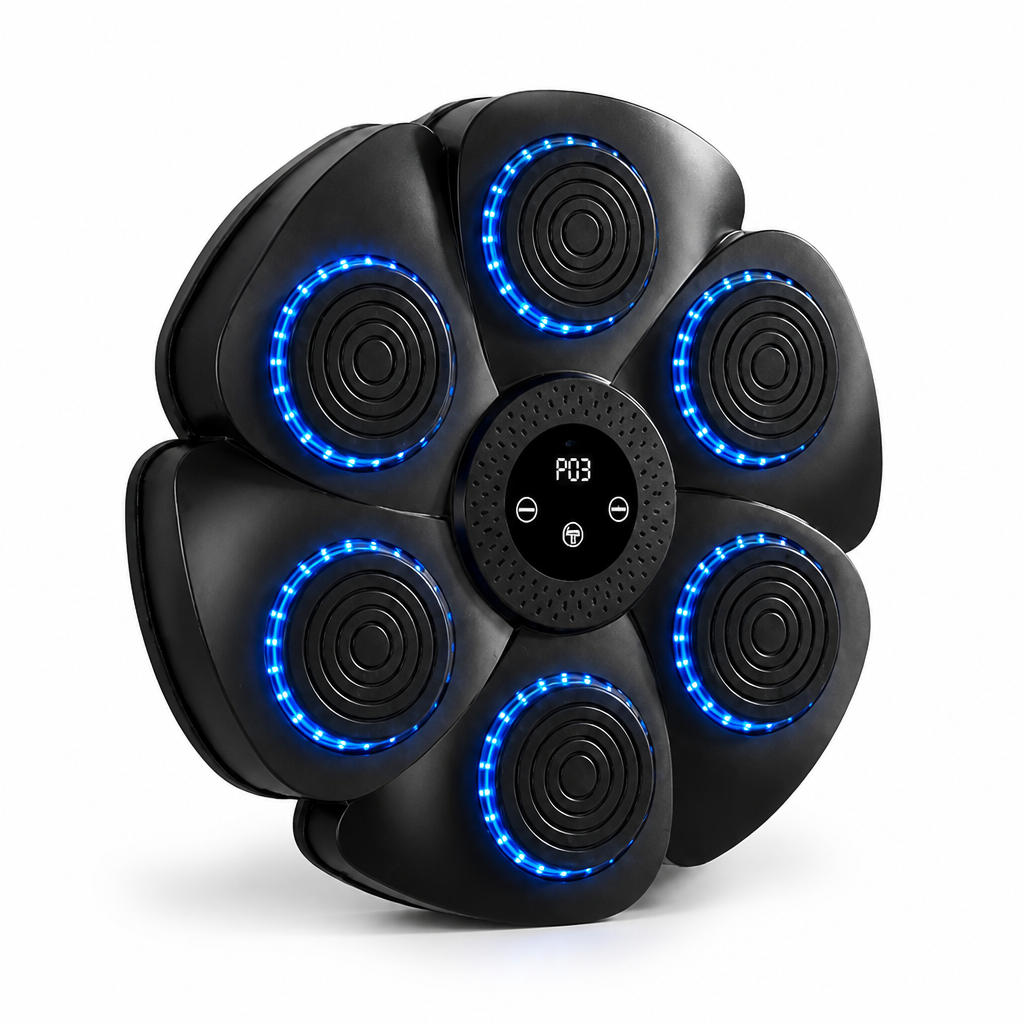 Bluetooth Music-Synced LED Boxing Trainer (Includes Gloves)