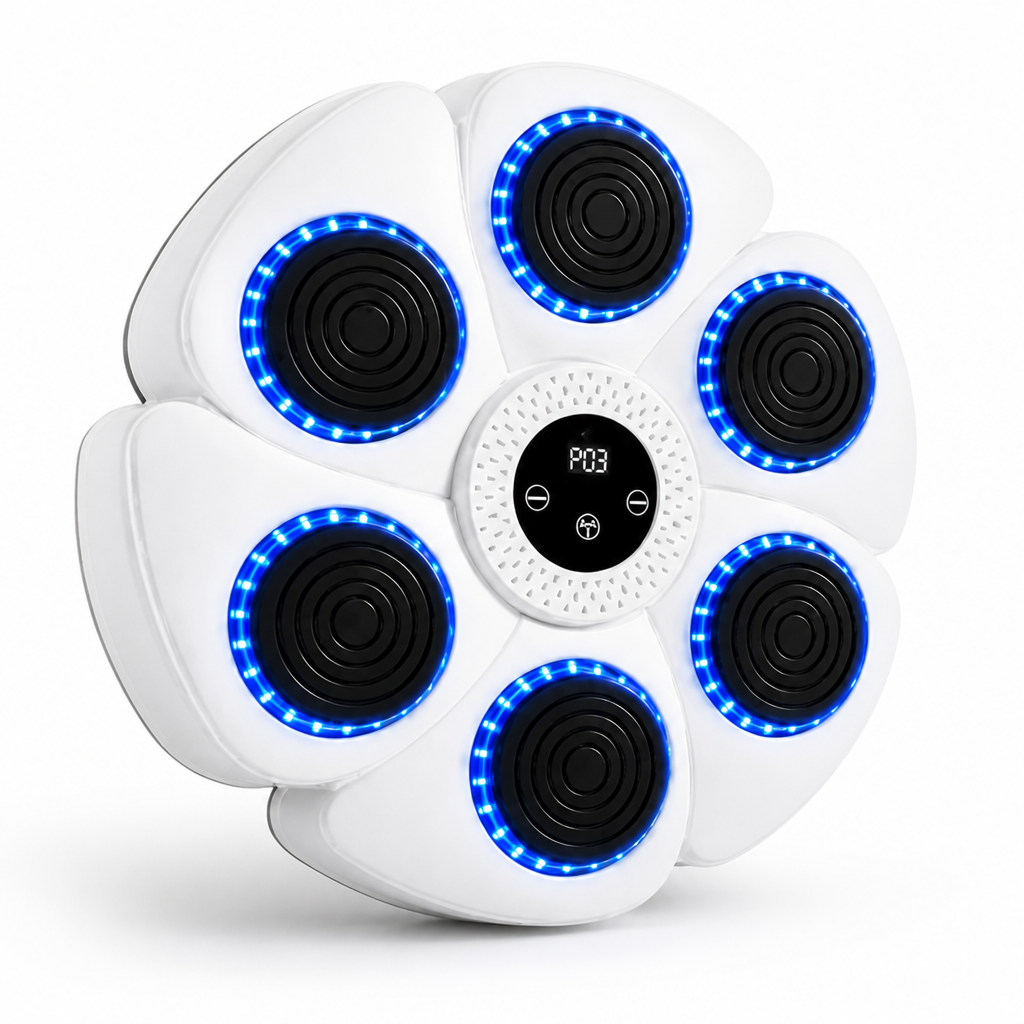 Bluetooth Music-Synced LED Boxing Trainer (Includes Gloves)