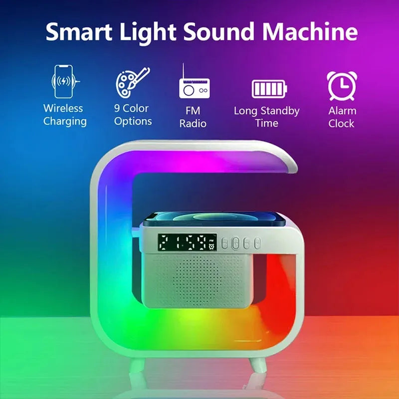Bluetooth Speaker Night Light RGB Wireless Charging