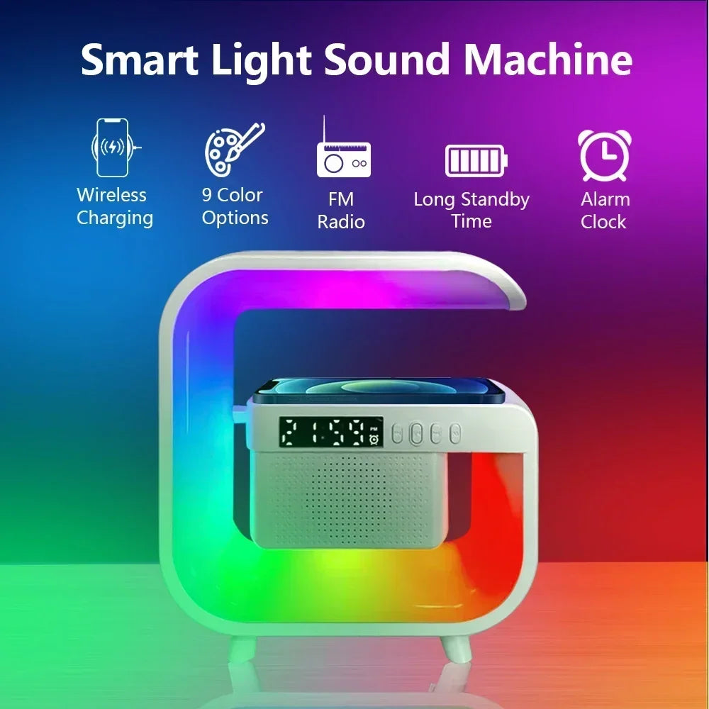 Bluetooth Speaker Night Light RGB Wireless Charging