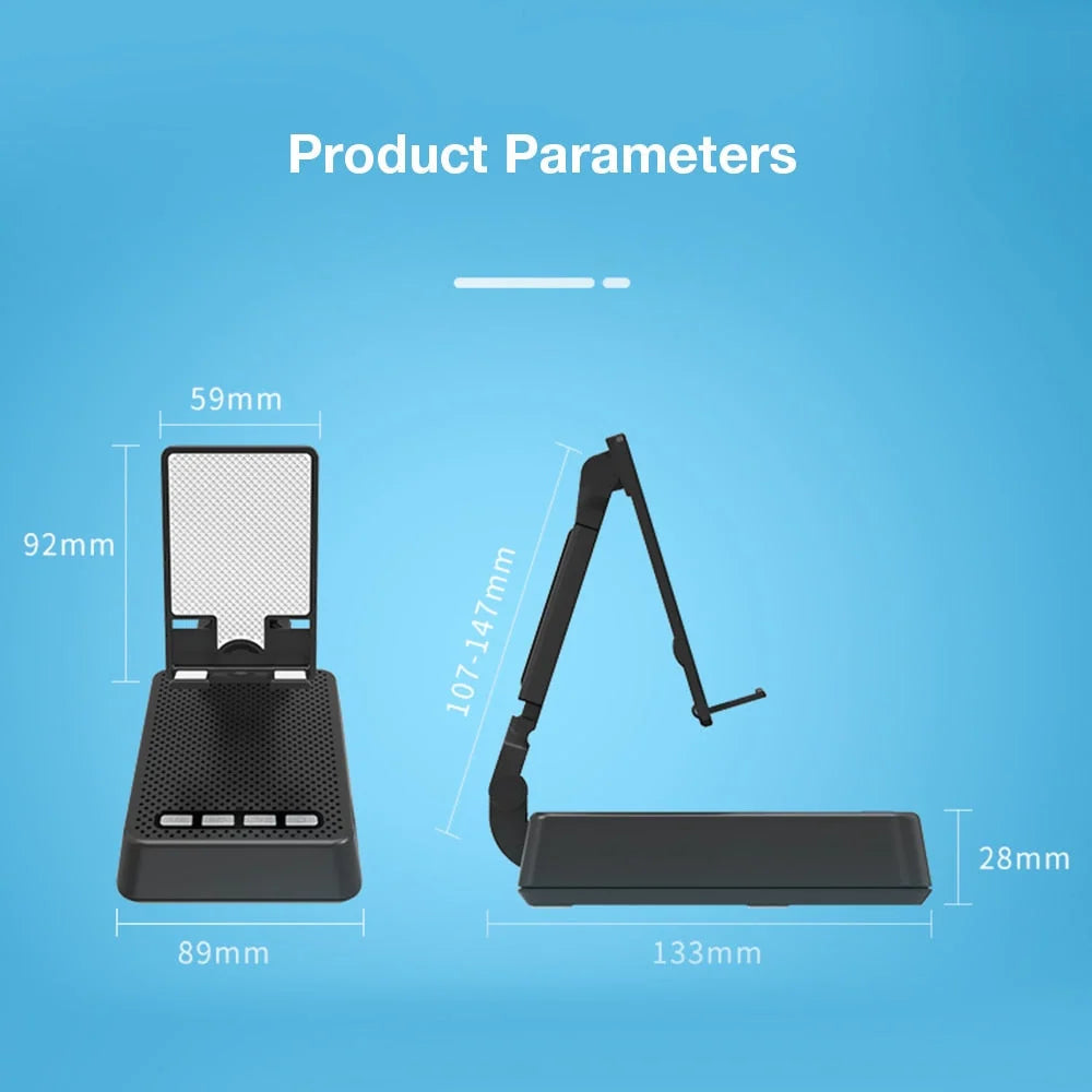 Bluetooth Speaker Phone Holder Foldable Dashboard & Windshield Mount