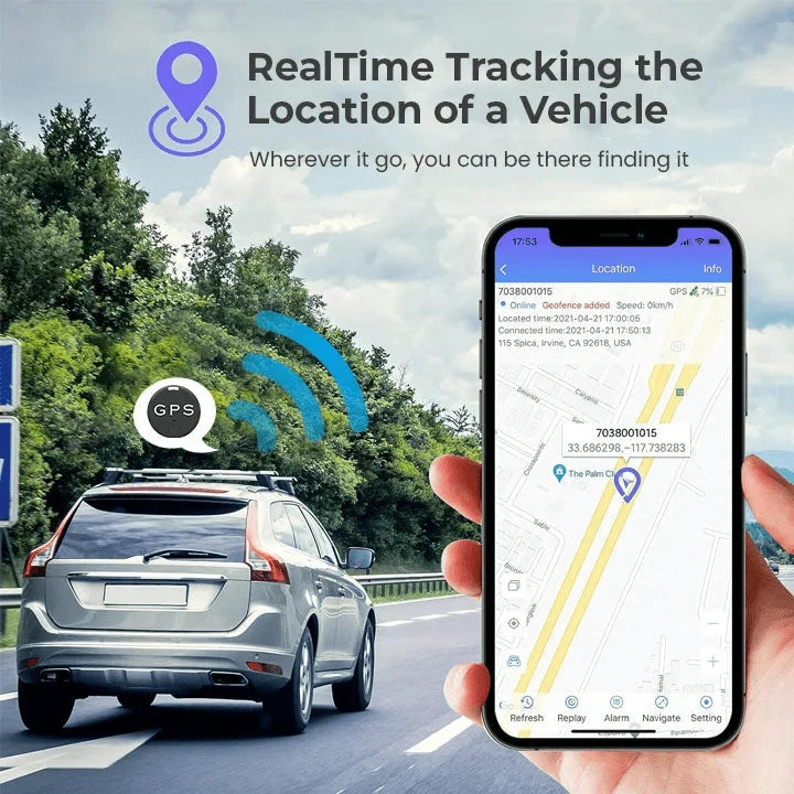 Bluetooth Tracker Magnetic Attachment Real-Time Alerts