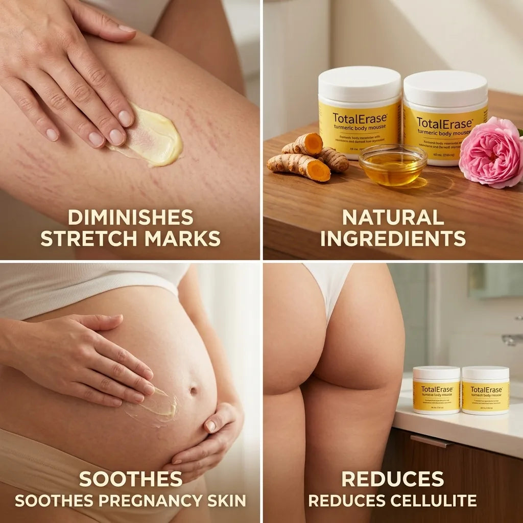 Body Mousse Reduces Stretch Marks Turmeric & Argan Oil
