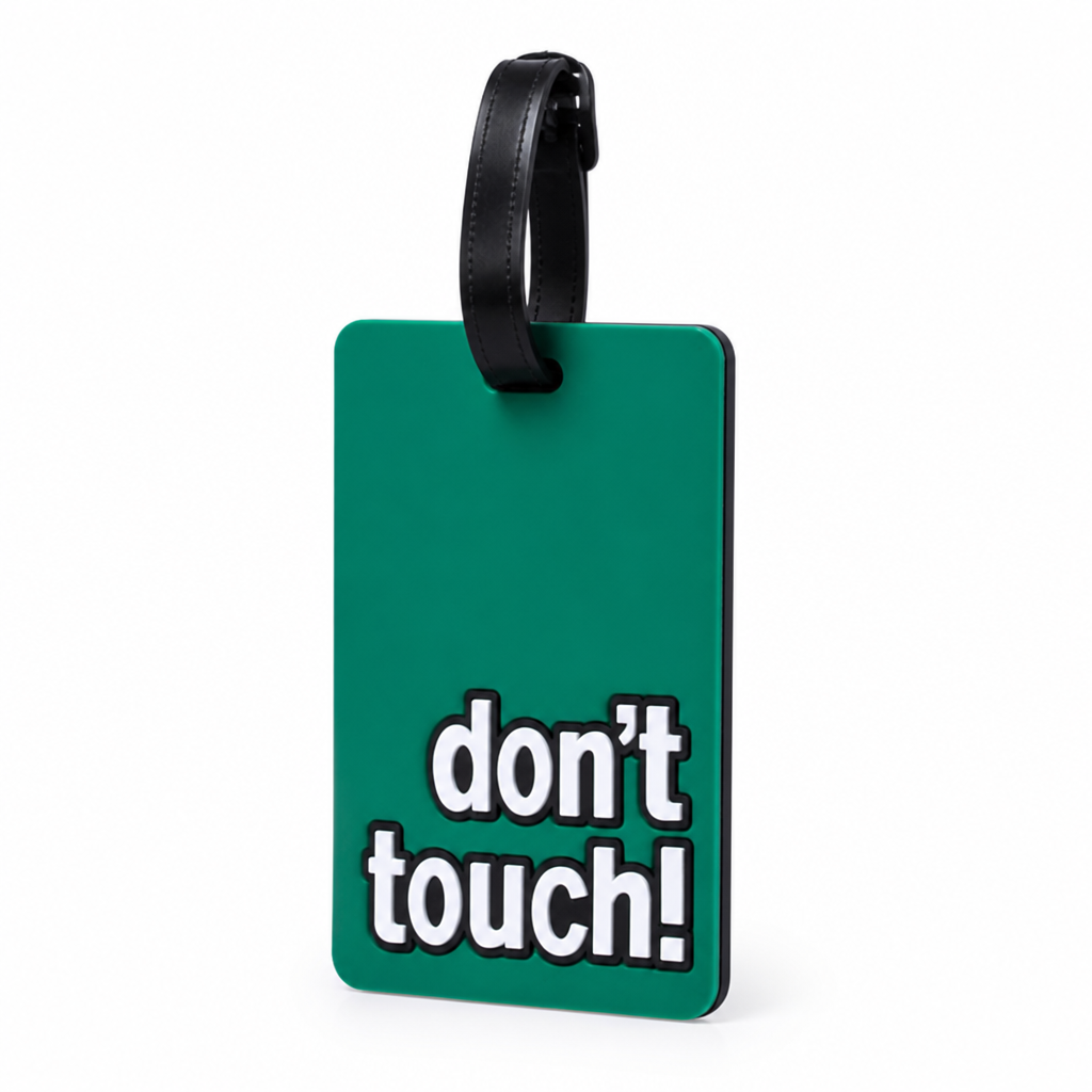 Bold Don't Touch Durable Luggage Tag (Sturdy Strap)