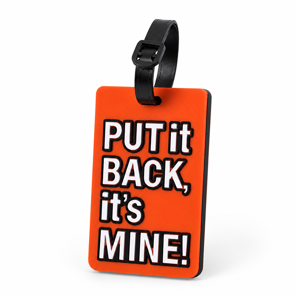 Bold Statement Adjustable Strap Luggage Tag (With ID Window)