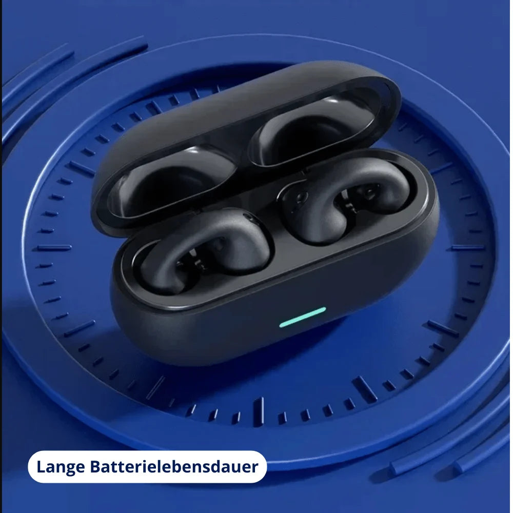 Bone Conduction Earbuds Open-Ear Sweat & Rain-Resistant 8-Hour Battery Life