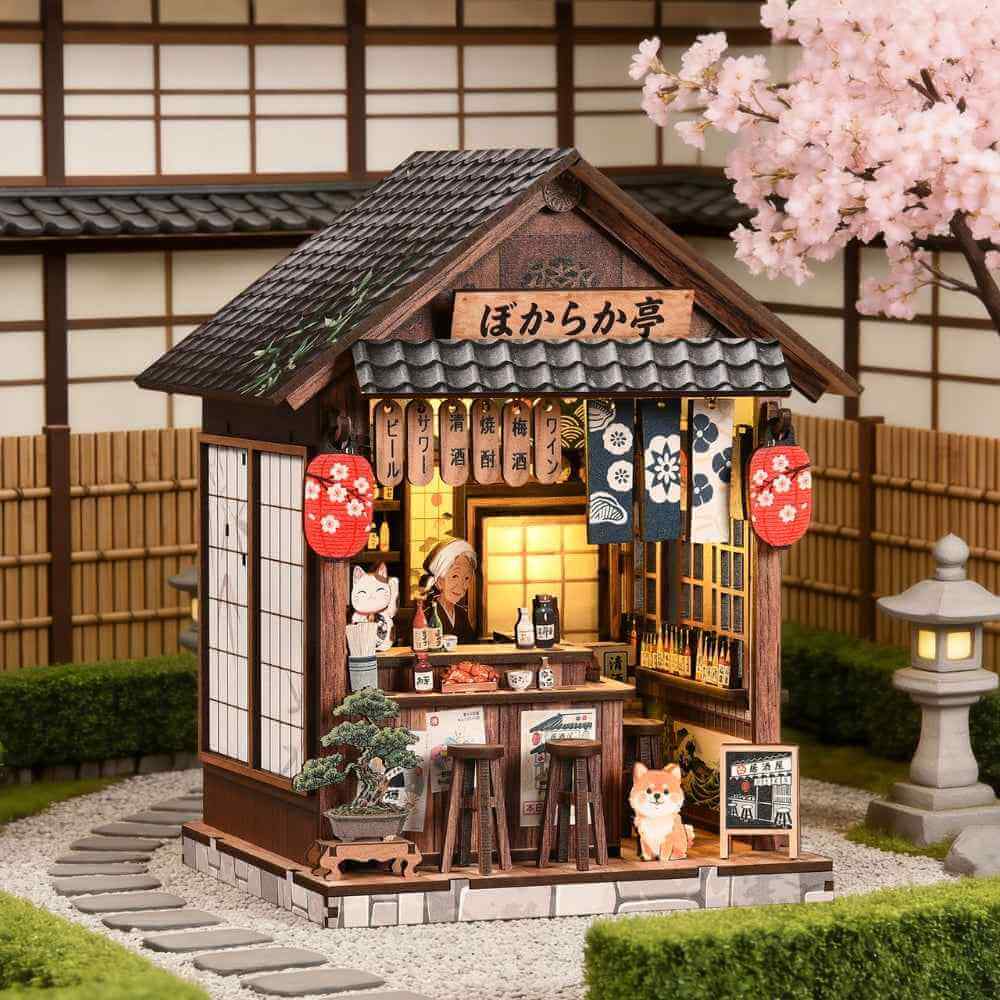 Book Nook Kit Japanese Pub Touch-Switch LED Lighting