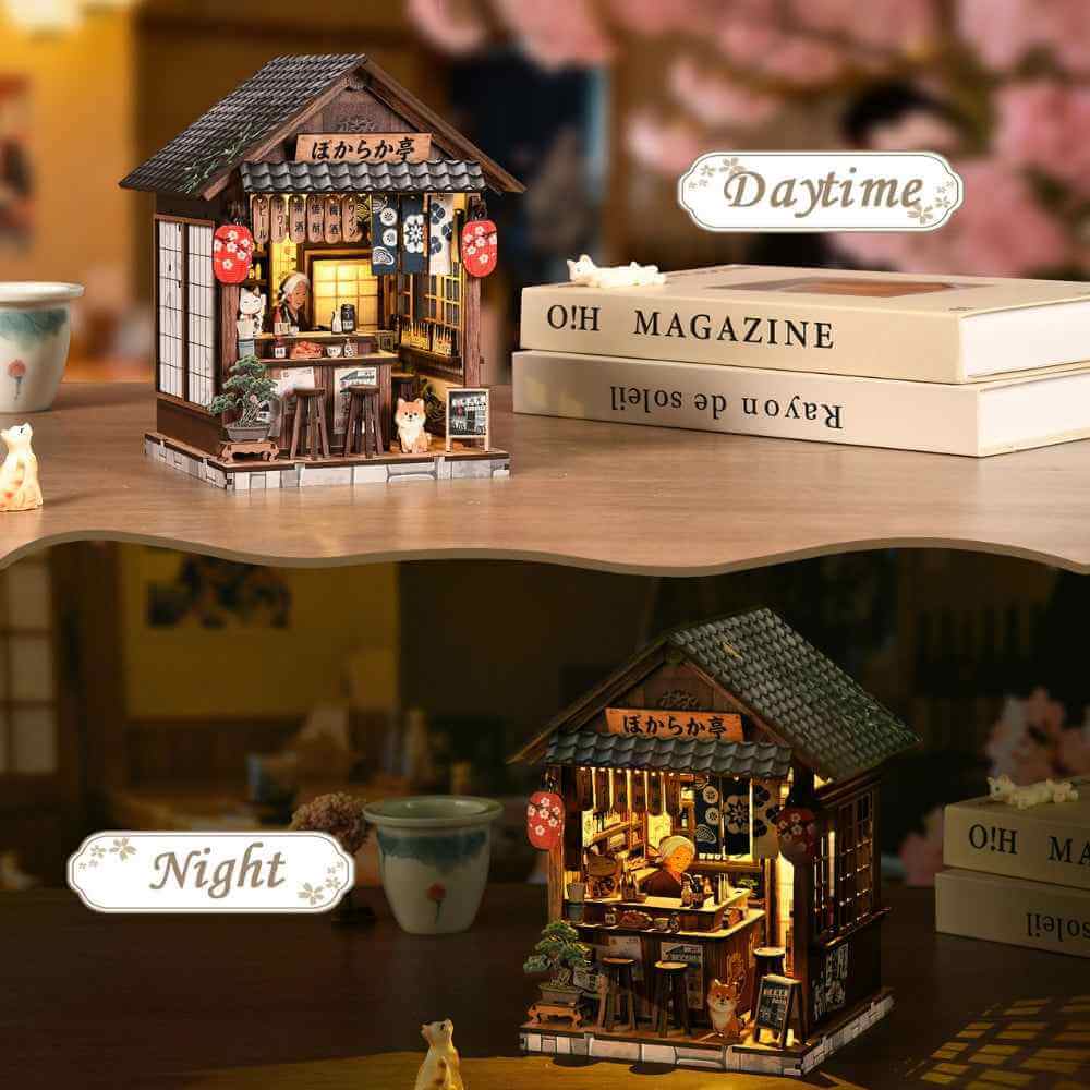 Book Nook Kit Japanese Pub Touch-Switch LED Lighting