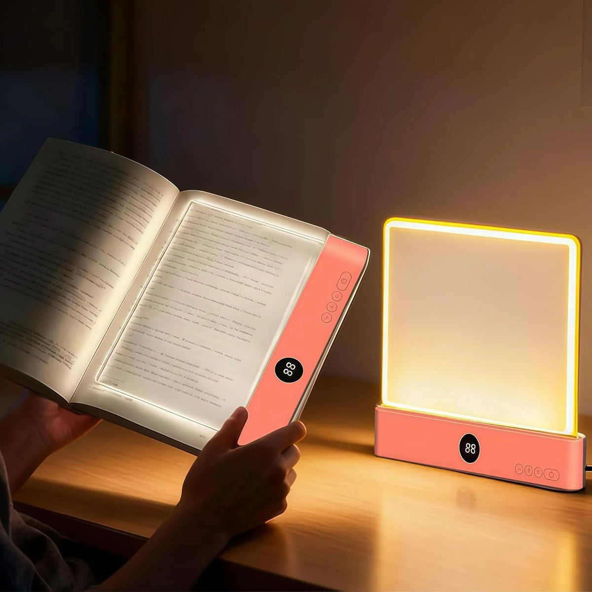 Book Reading Light 3 Color Modes Stepless Dimming 35-Hour Battery Life