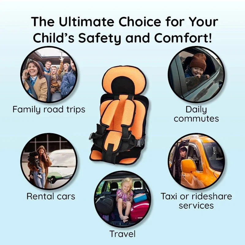 Booster Seat Multi-Point Harness Ventilated Foam Non-Slip Base