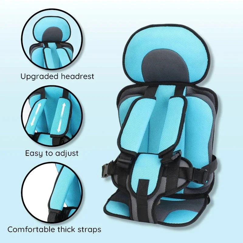 Booster Seat Multi-Point Harness Ventilated Foam Non-Slip Base