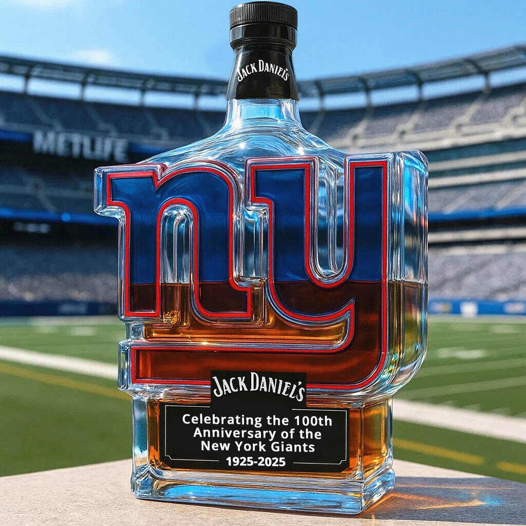 Bottle Glass 100th Anniversary Sports Design