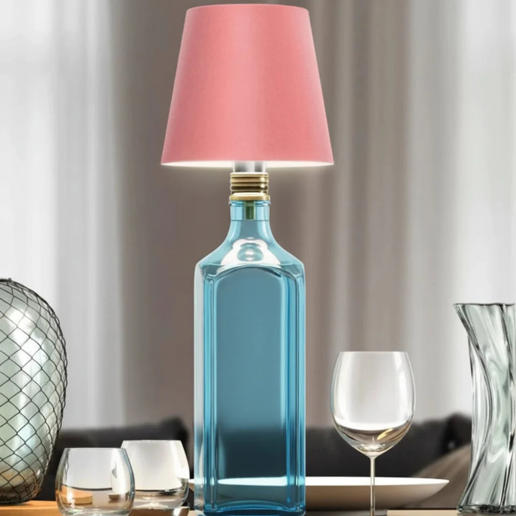 Bottle Lamp Cordless Touch Dimmer & USB Charging