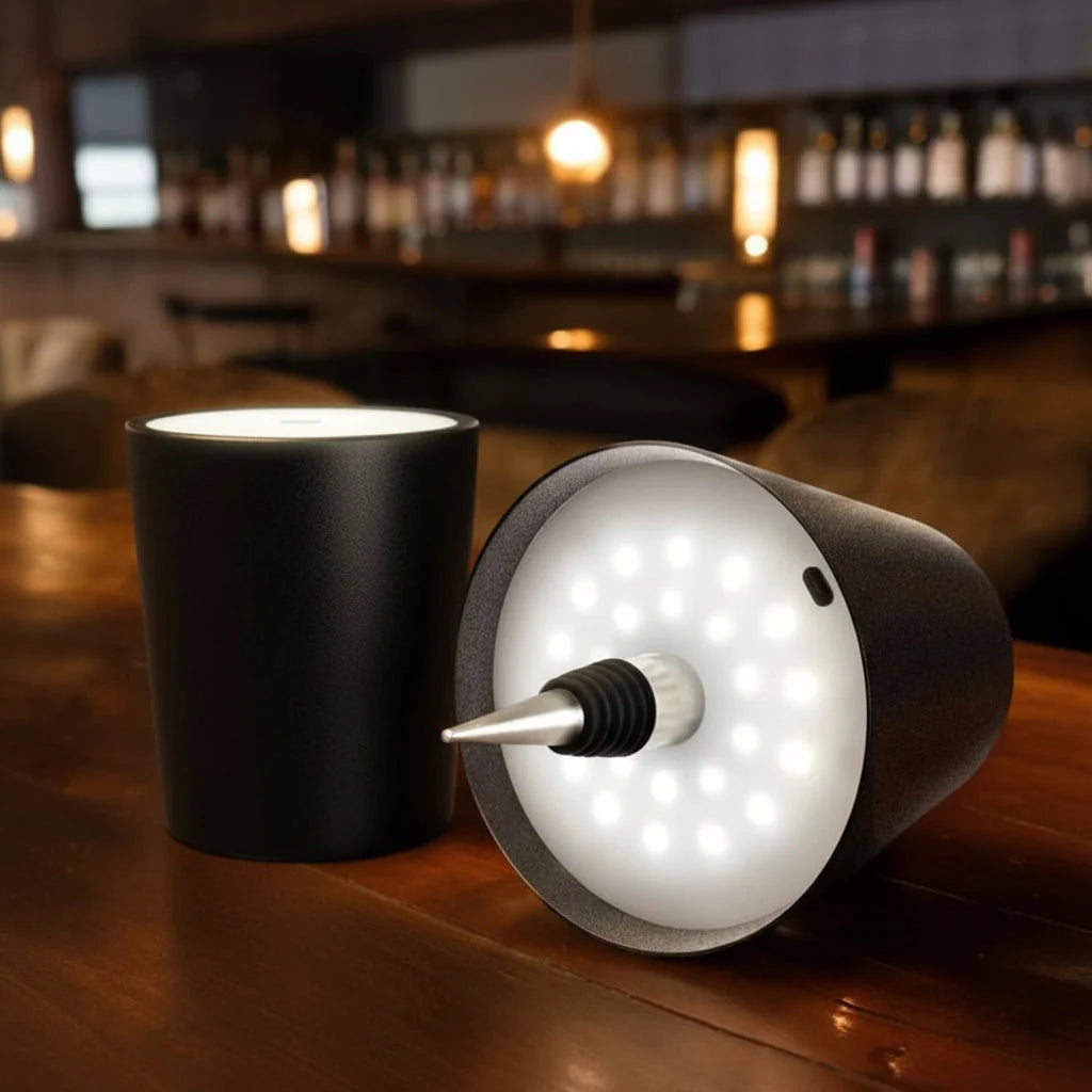Bottle Lamp Cordless Touch Dimmer & USB Charging