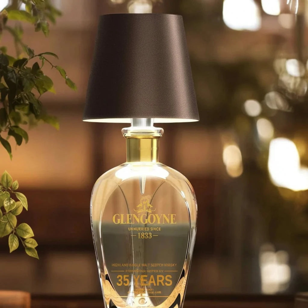 Bottle Lamp Cordless Touch Dimmer & USB Charging