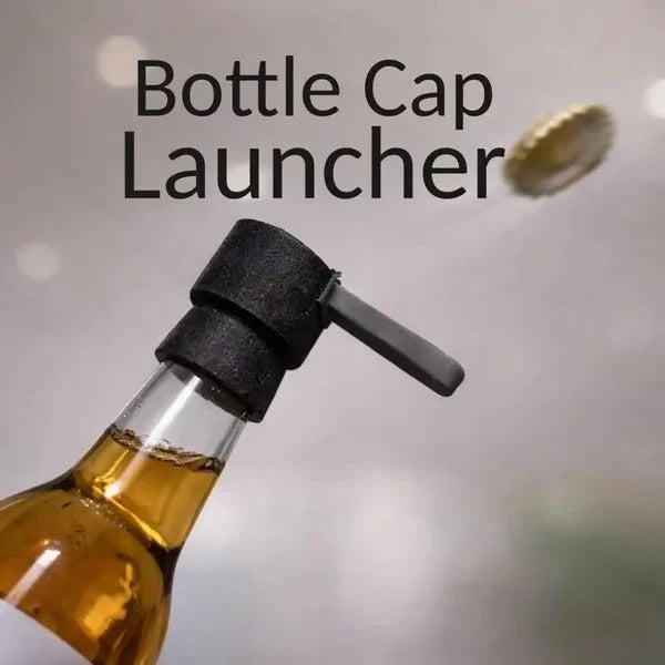 Bottle Opener 2-In-1 Spring-Loaded Cap Launcher