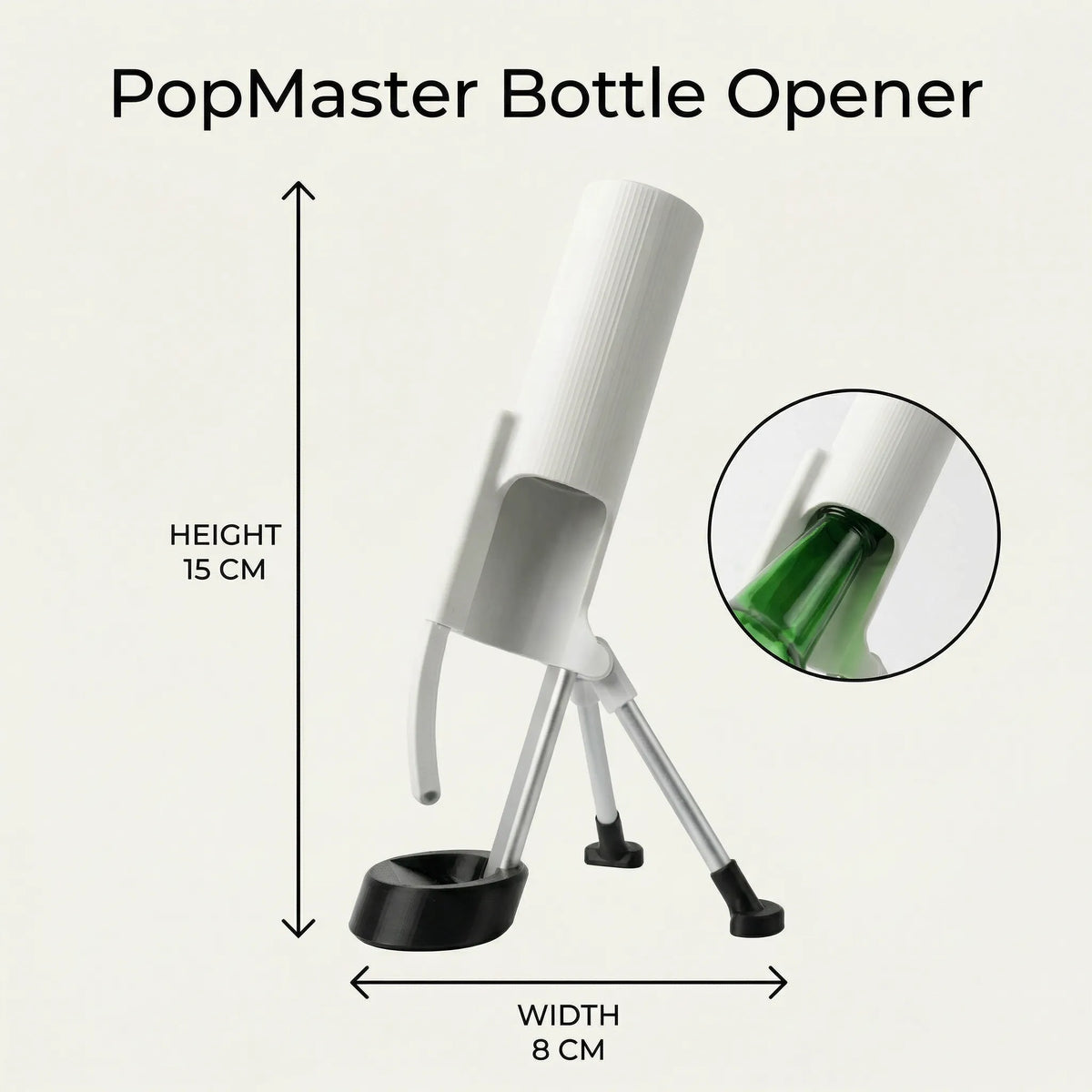 Bottle Opener Automatic One-Touch Hands-Free Design
