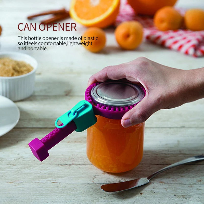 Bottle Opener Multifunction Silicone Grip Dishwasher-Safe