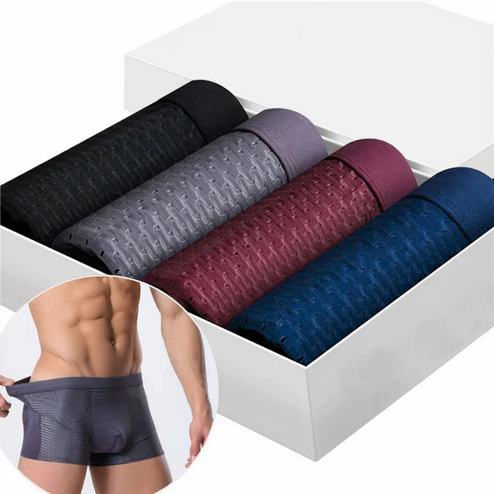 Boxer Shorts Bamboo Blend Breathable Set of 10