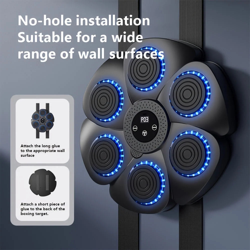 Boxing Target Wall-Mounted LED Scoring Wireless & Rechargeable