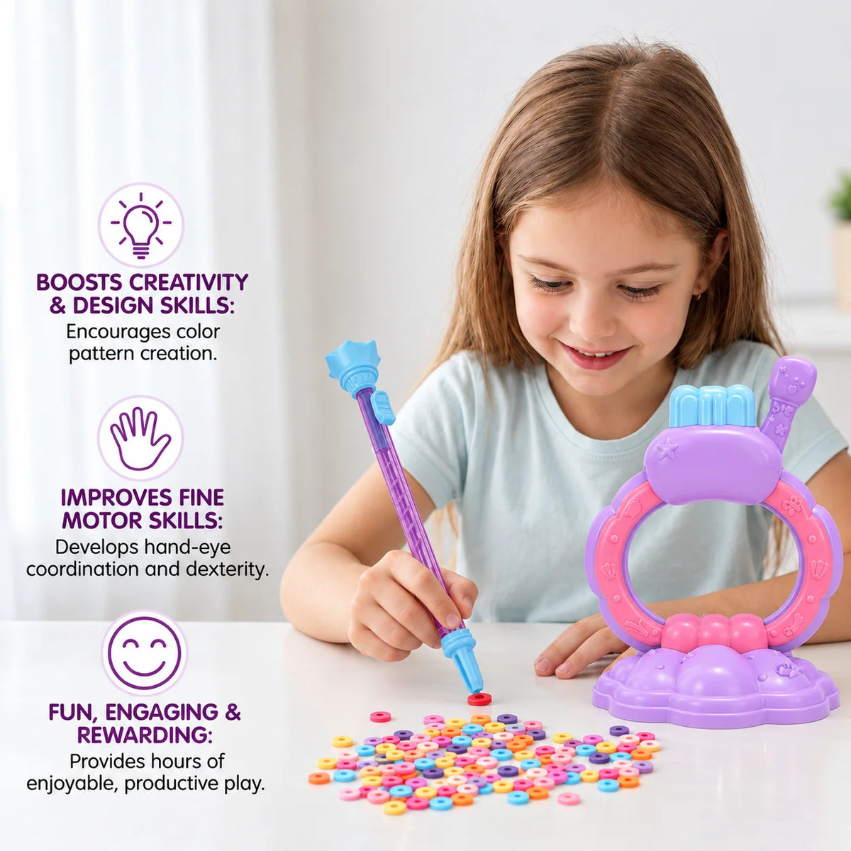 Bracelet Making Kit Kids Craft Machine for Organized Design