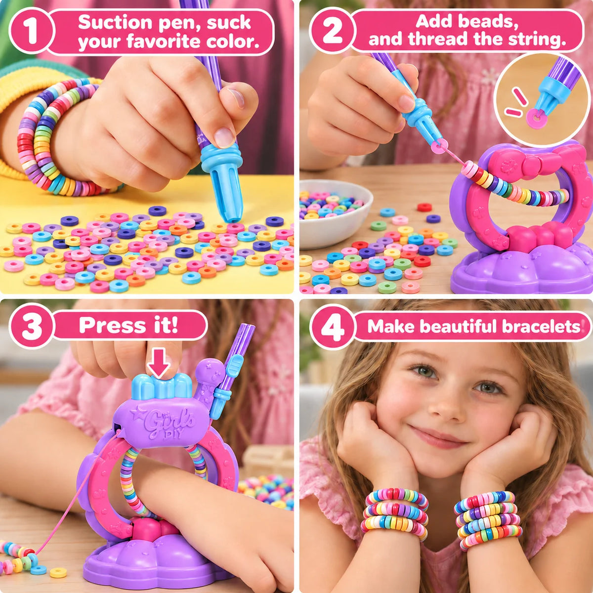 Bracelet Making Kit Kids Craft Machine for Organized Design