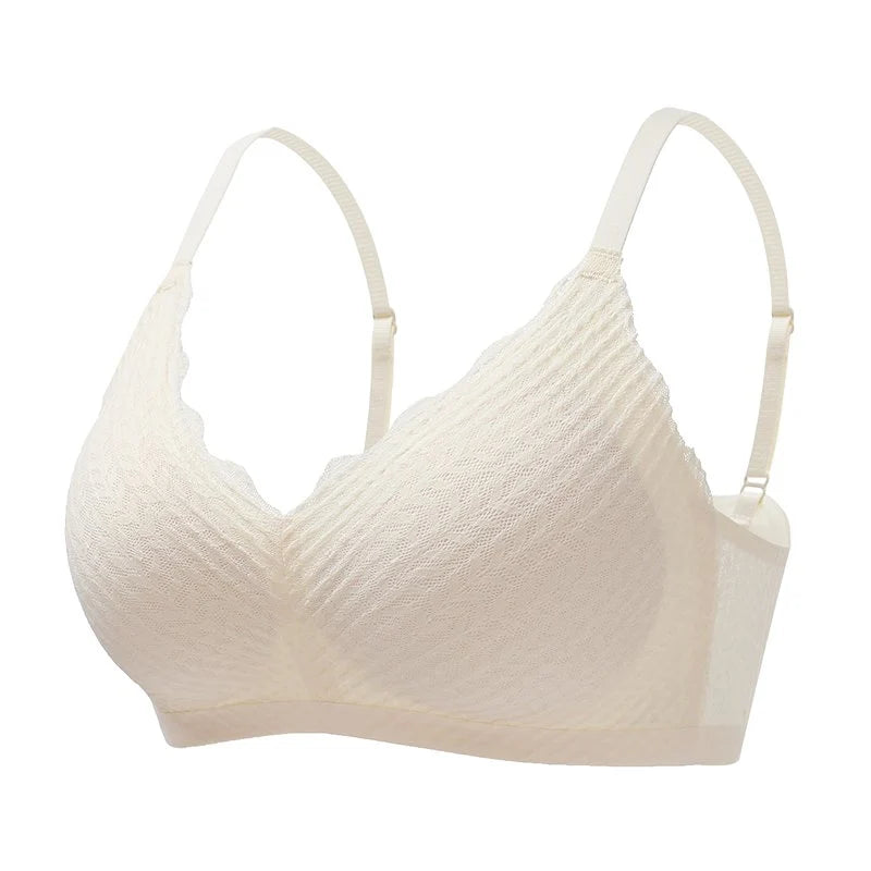 Bralette Wire-Free Seamless Breathable Stretch Fabric Pull-On Design