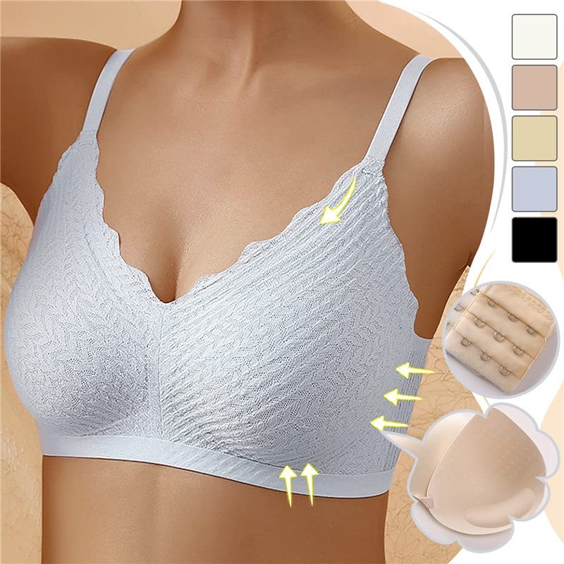 Bralette Wire-Free Seamless Breathable Stretch Fabric Pull-On Design