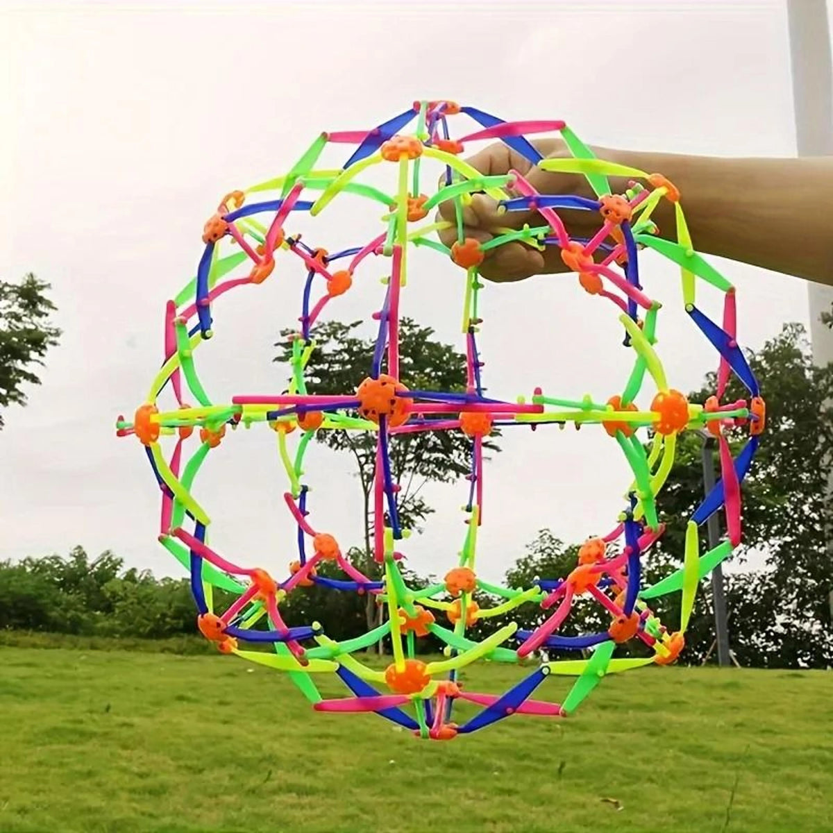 Breath Ball Expandable Geometric Lattice Durable Synthetic Polymer