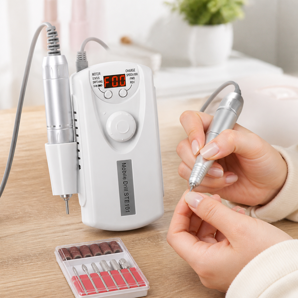 Brushless High-Speed Rechargeable Nail File (With 6 Bits)