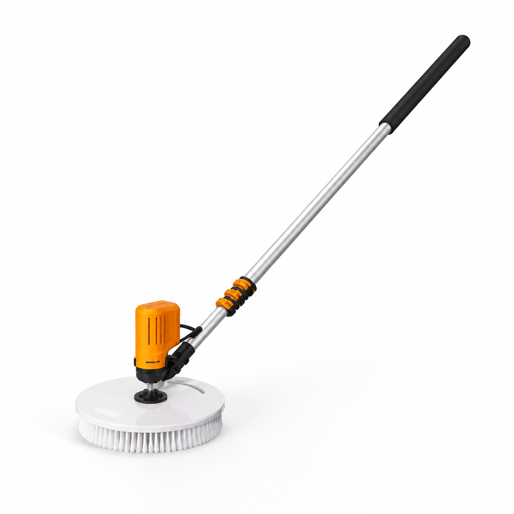 Brushless Motor & Waterproof Telescopic Solar Panel Cleaner