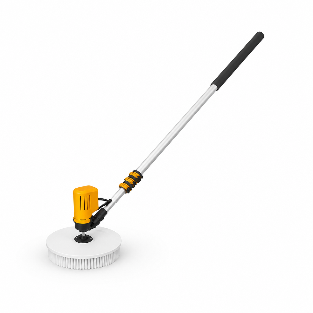 Brushless Motor & Waterproof Telescopic Solar Panel Cleaner