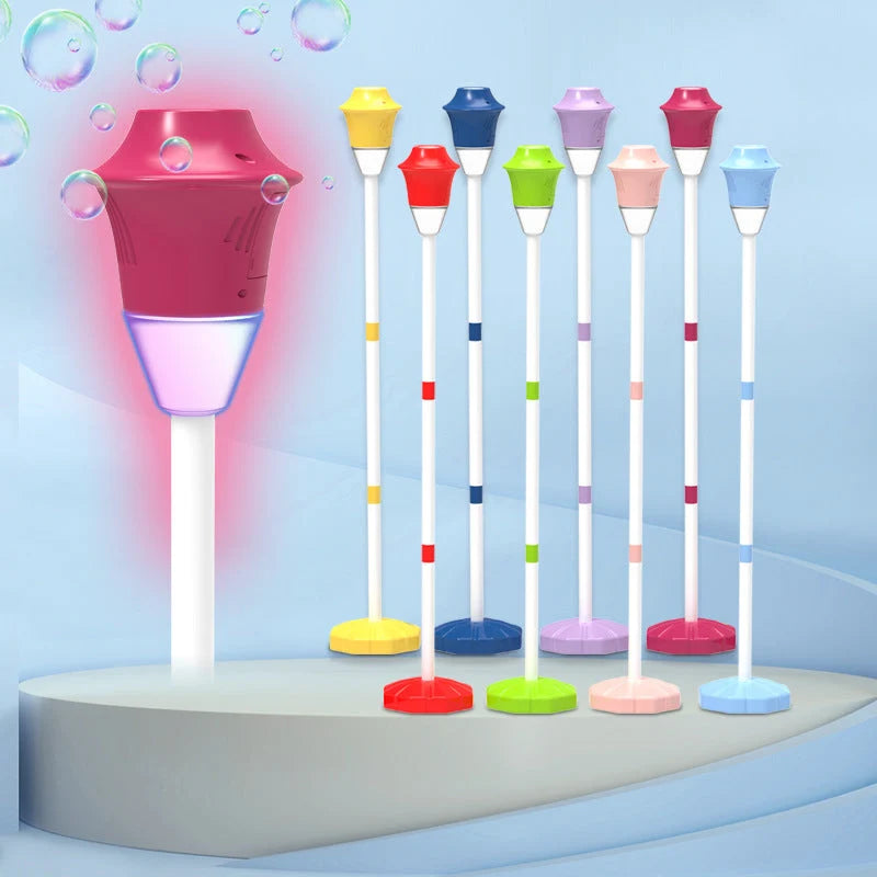 Bubble Machine Rechargeable Adjustable Height Hands-Free