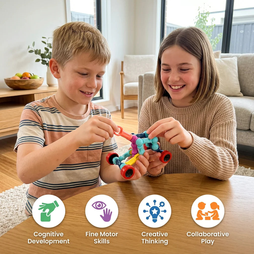 Building Block Set Skeleton Design Movable Joints