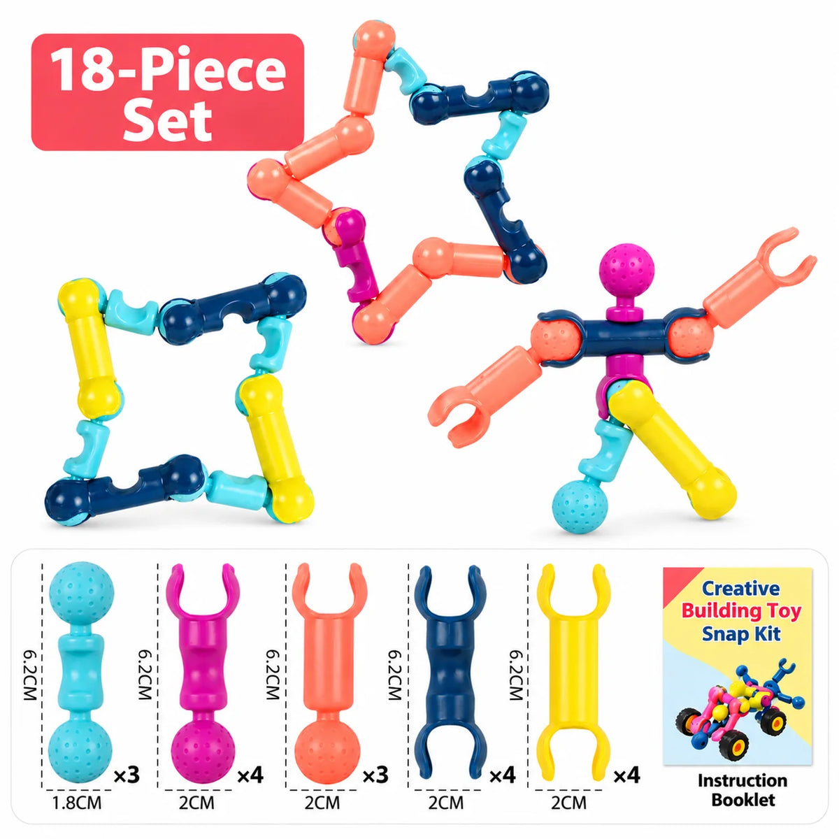 Building Block Set Skeleton Design Movable Joints