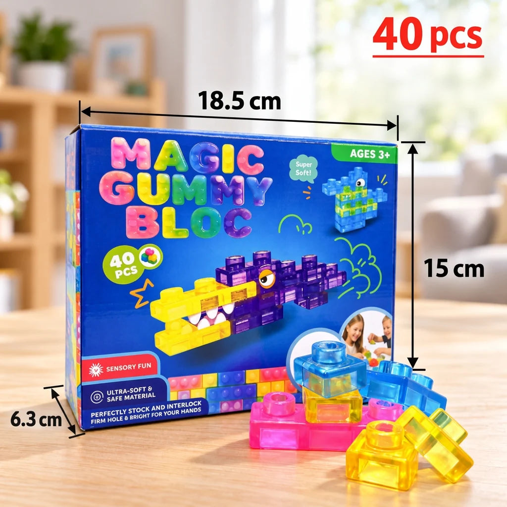 Building Blocks for Kids Soft Squishy Colorful Pieces